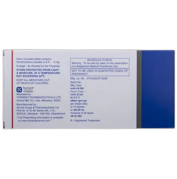 regestrone 5mg tablet 10's